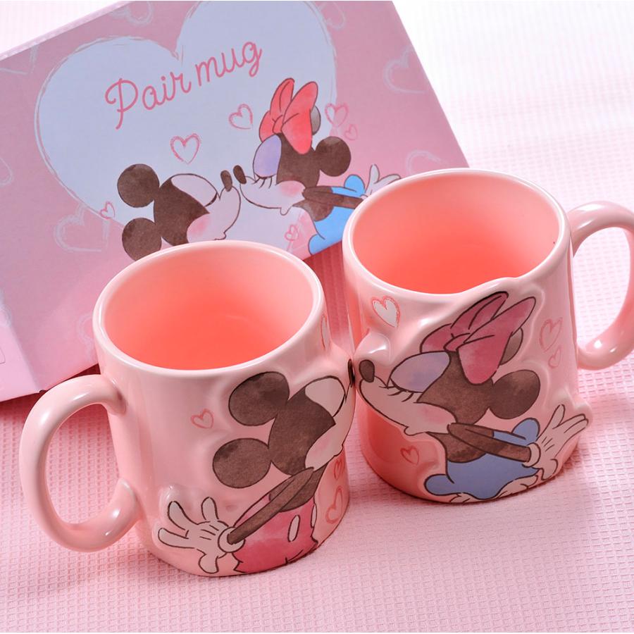 Disney（ディズニー） 名入れ ペア マグカップ ミニーマウス ミッキー