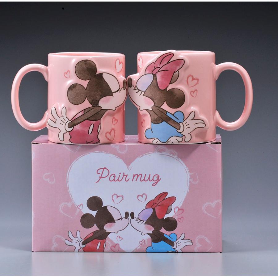 Disney（ディズニー） 名入れ ペア マグカップ ミニーマウス ミッキー