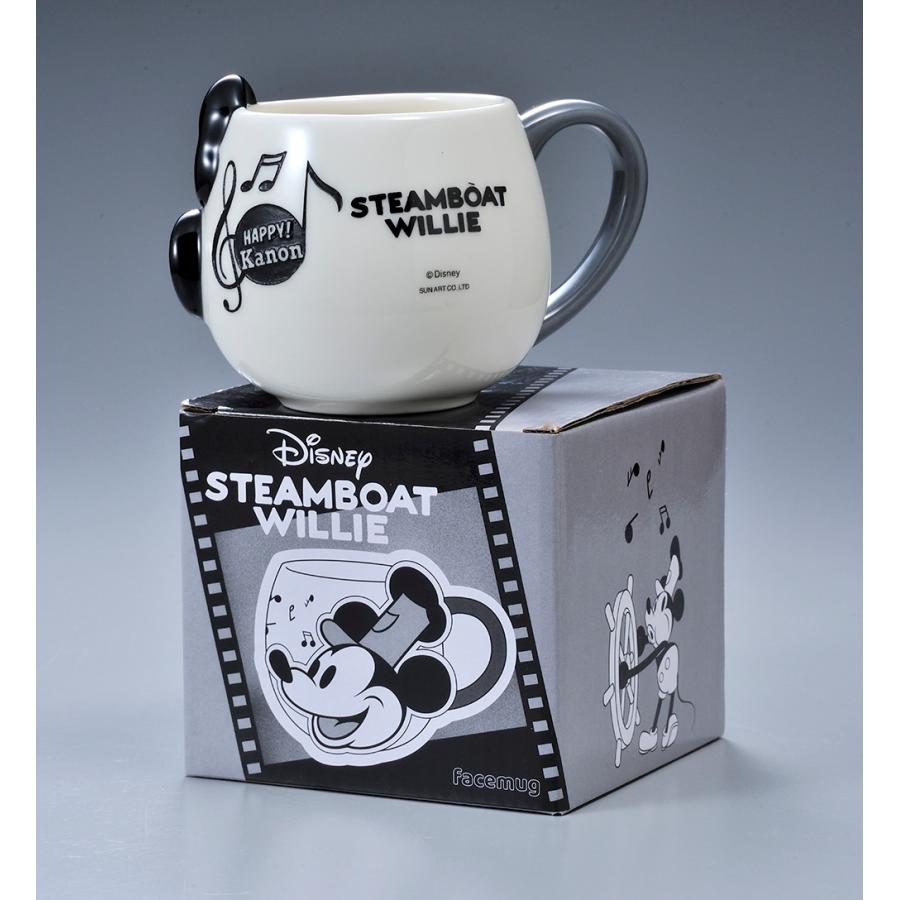 名入れ ギフト SXX Disney ミッキーマウス フェイス マグカップ 蒸気船