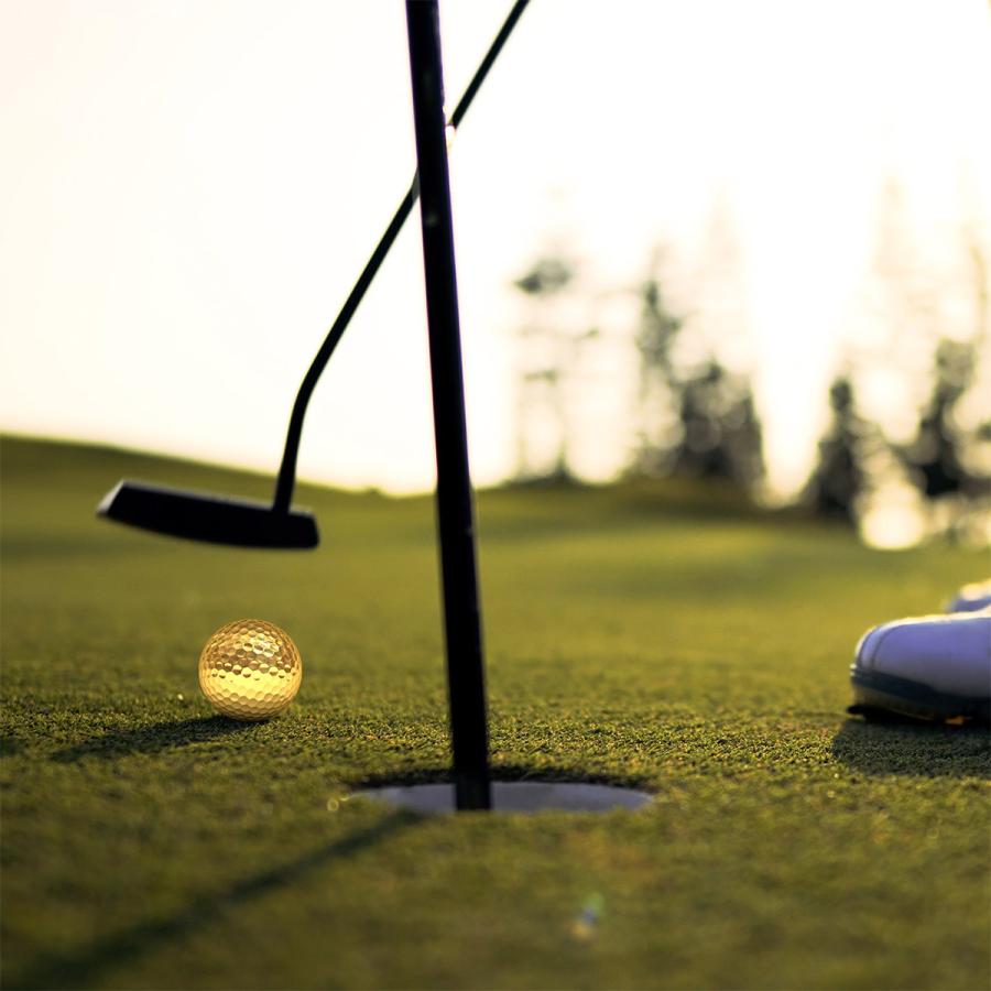 専用とさせて頂きます。　　　　　3way ゴールド　金　ゴルフ　ベスト ゴルフボール 6個セット ゴールド 金 お洒落 練習用 観賞用 118gbl07