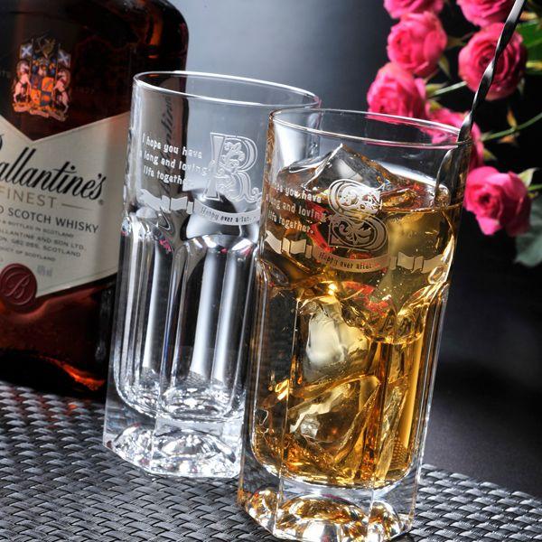 名入れ 選べる ギフト プレゼント 誕生日 お祝い 男性 女性 両親 父 母 誕生日 記念日 結婚祝い イタリア製 オールドロングタンブラー ２点ペアセット