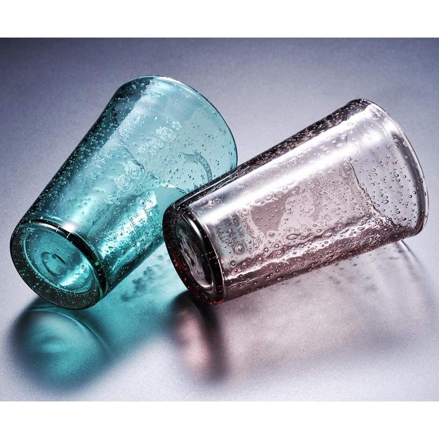 名入れ ペアギフト SXX グラス 気泡びいどろビアグラス グリーン パープル 2点セット 布張りBOX入り |  | 04