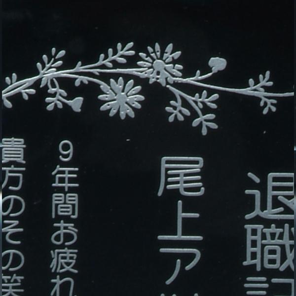 表彰式　記念品　クリスタル　盾　結婚祝い　出産祝　記念日　写真たて　名入れ プレゼント オリジナルメッセージ　ガラスカードMサイズ |  | 02