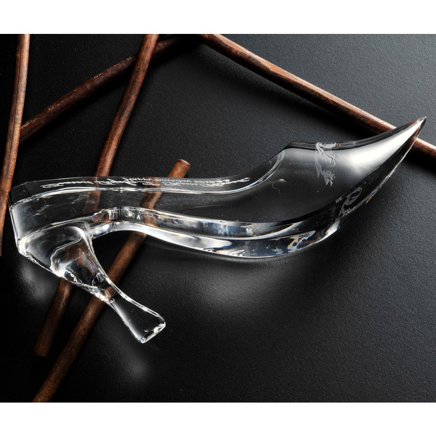 名入れ ガラスの靴 クリスタル製 スリムタイプ 告白 硝子の靴