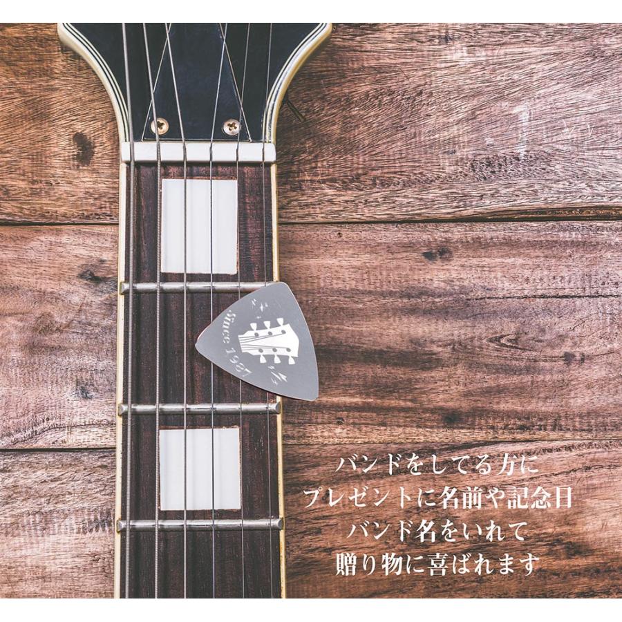 名入れ ギフト MLX ピック オリジナル ステンレス ギターピック 0.3mm
