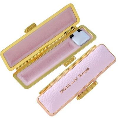 出産祝い 名入れ おしゃれ プレゼント レザーマカロンカラーメタル製