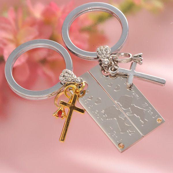 ペア プレゼント カップル キーホルダー 名入れ ギフト キーリング ペアセット セミロングプレート Kiss Love 最大56 オフ