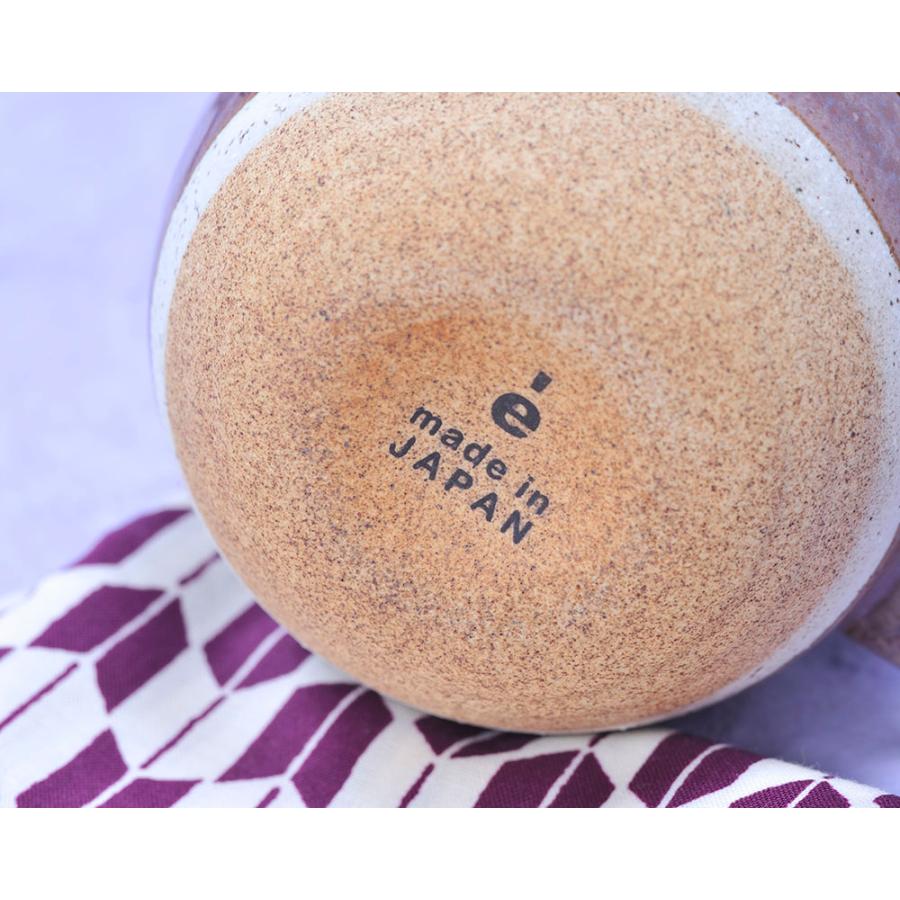 名入れ ギフト SXX 美濃焼 コロント マグカップ 紫 木箱入り おまかせ大判ハンカチ包装込み |  | 03