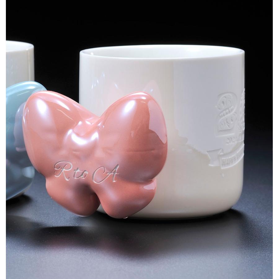 名入れ ギフト SXX マグカップ ぷっくりリボンマグカップ ギフトBOX