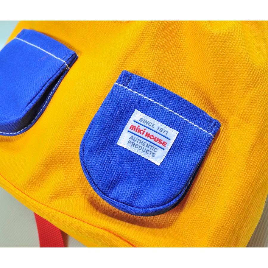 名入れ ギフト CXX ベビーギフト ミキハウス MIKIHOUSE くまさんステッチベビーリュック Mサイズ 専用BOX入り 紙袋付き_6