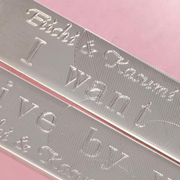 カップル　おそろい　彼女　彼氏　ペアネックレス　名入れ名入れ　ロングプレートネックレスバースディハートセット あなたのそばにずっといたい