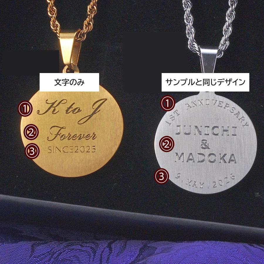 名入れ ギフト MXX ネックレス 星座コインプレートペンダント : 名入れ