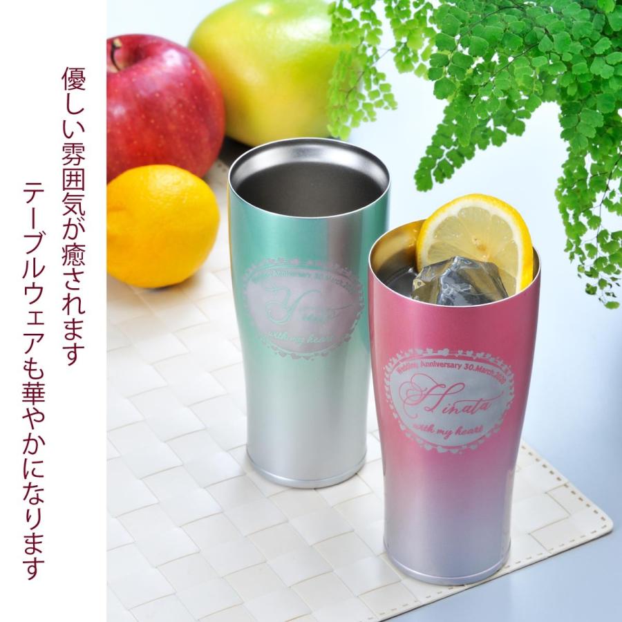 名入れ ギフト サーモス 誕生日 プレゼント 保温保冷  真空断熱タンブラー フェード 420ml JDE-421Cの画像