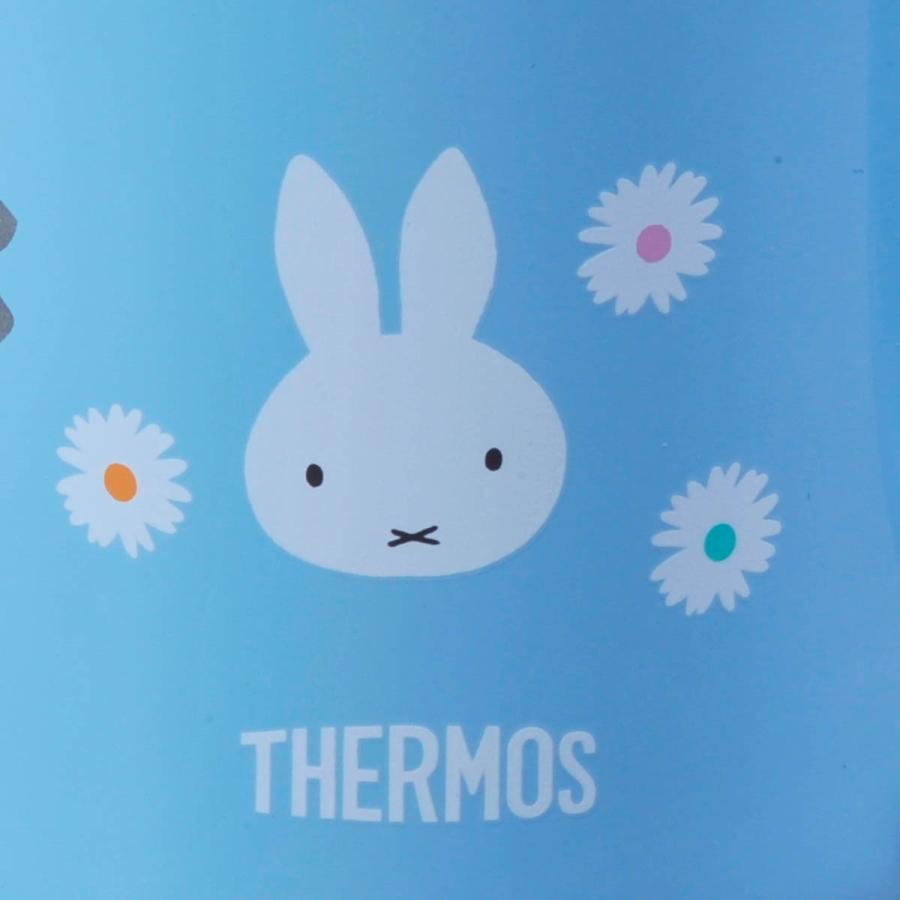 名入れ 母の日 プレゼント ギフト 誕生日 かわいい カップ コップ  【サーモス 真空断熱ふたつきマグカップ ミッフィー350ml/ ライトブルー】