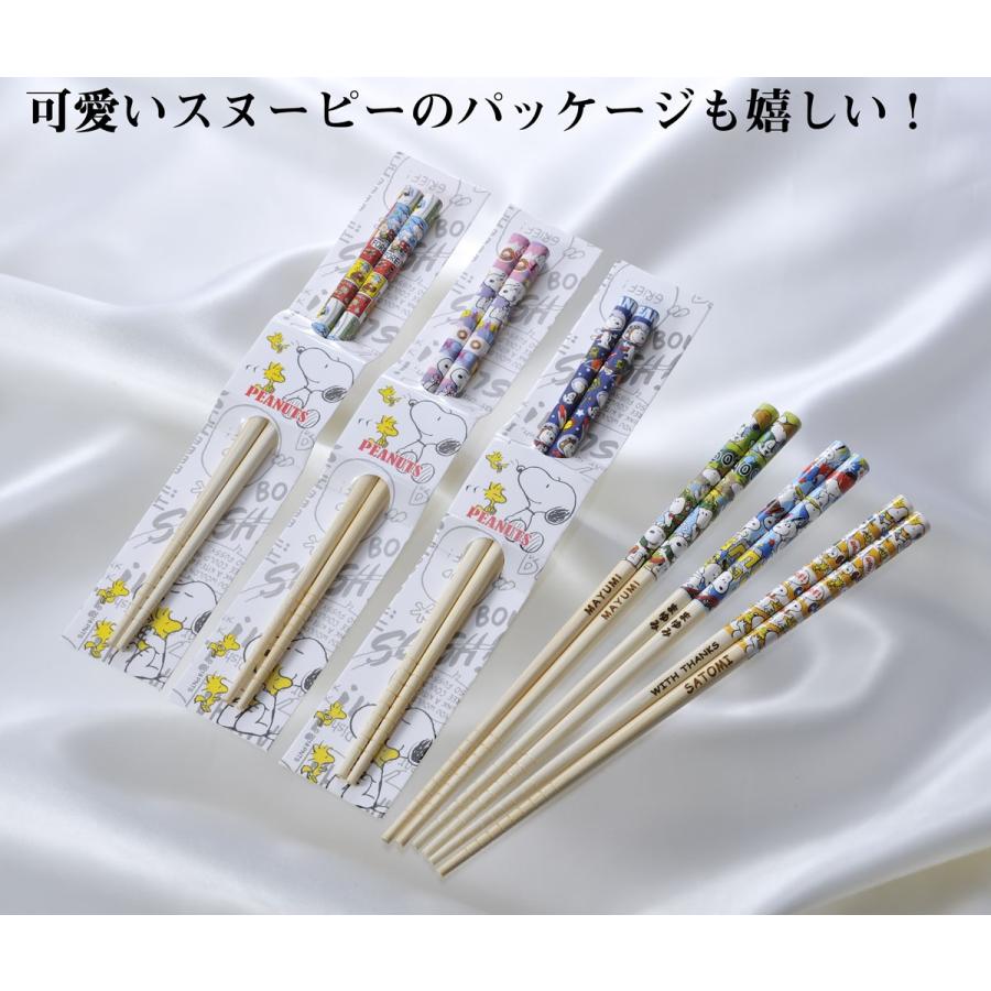 SNOOPY（スヌーピー） 名入れ ギフト プレゼント 箸 記念品 誕生日