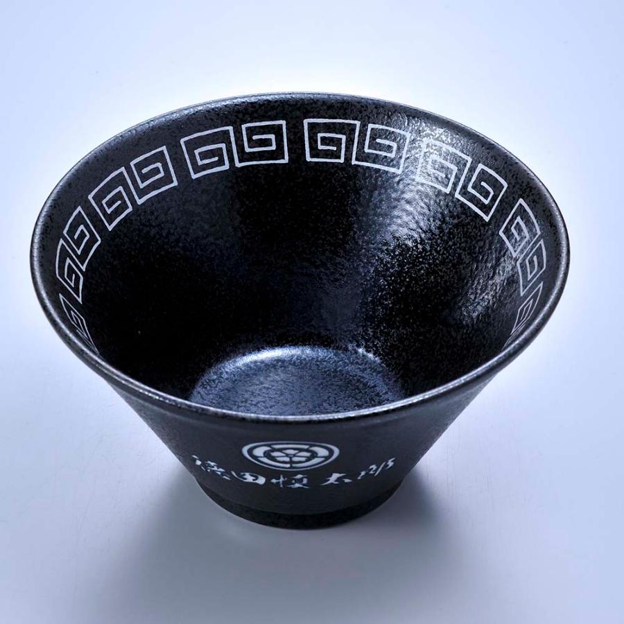 名入れ ギフト SXX どんぶり 日本製 黒雷門切立深口6.3丼 木箱入り