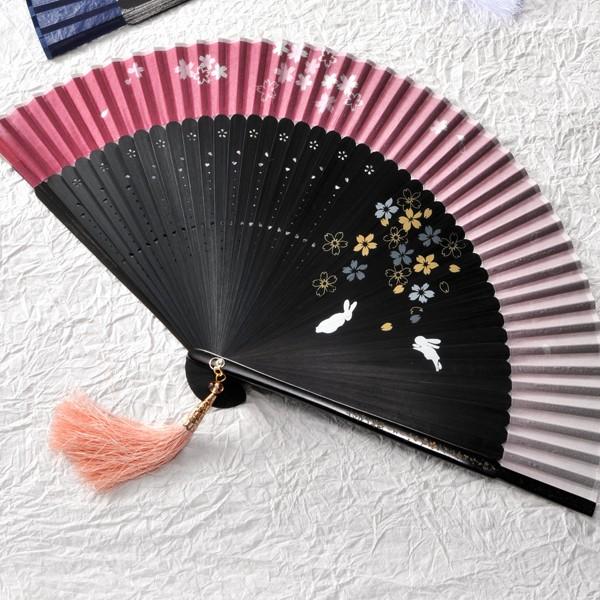 母の日プレゼント 名入れ 女性 敬老の日 還暦祝い 喜寿祝い 古希祝い 退職記念 誕生日 名入れ ギフト My扇子開くと出てくる桜兔 グラデーション Ss Sug 名入れのギフトハートangelic 通販 Yahoo ショッピング