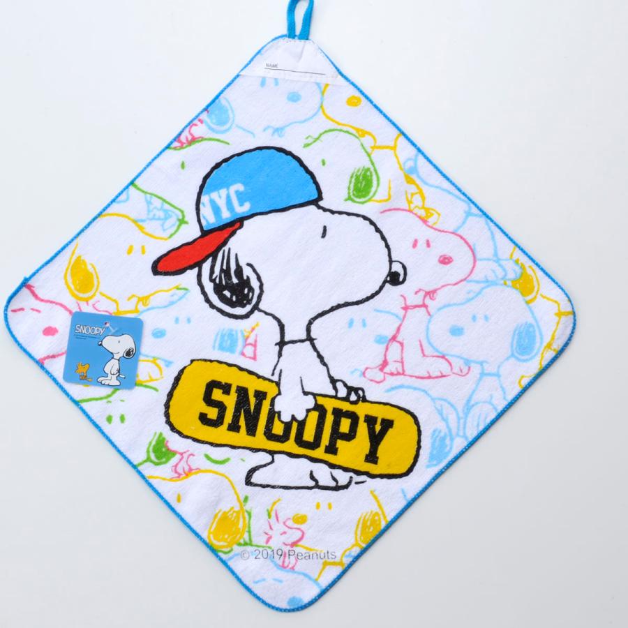 名入れ 刺繍 入園 入学 幼稚園  保育園 小学生 ハンドタオル 名前 SNOOPY【スヌーピー 2020 ループ付タオル / 2枚セット】｜original｜03