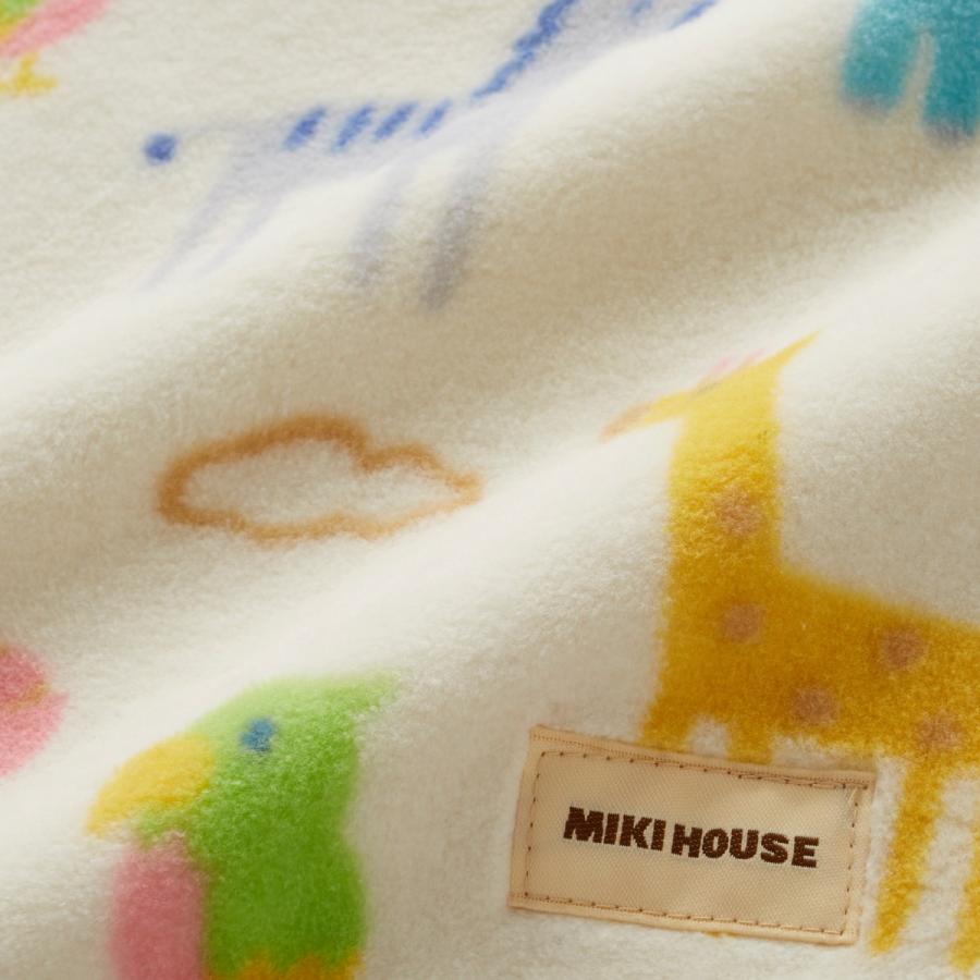 出産祝い 名入れ おしゃれ　　ミキハウス mikihouse ベビー　着る毛布　ふんわり　あったか　赤ちゃん　 コットンスリーパー ミキハウス専用BOX　紙袋付｜original｜08