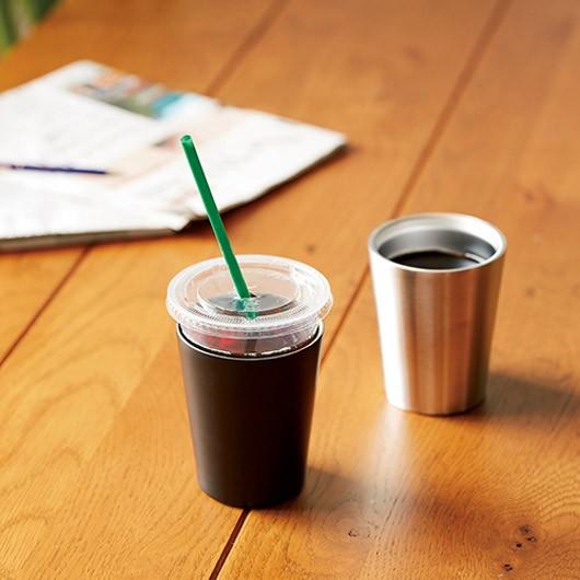 名入れ ギフト LXX ペアタンブラーセット ステンレスサーモタンブラー 360ml 白 黒 2点 ギフトBOX入りの画像
