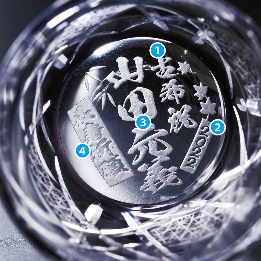 YH 名入れ ギフト SXX 切子 江戸菱硝子 モダン紋様 オールド YH 名入れ ギフト SXX 切子 江戸菱硝子 モダン紋様 オールド