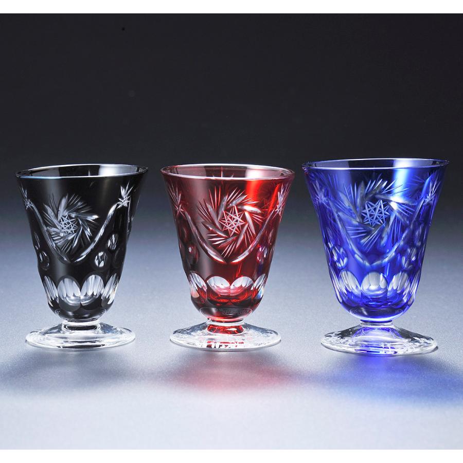 FABERGÉ カクテルグラス ネイビーケース付き