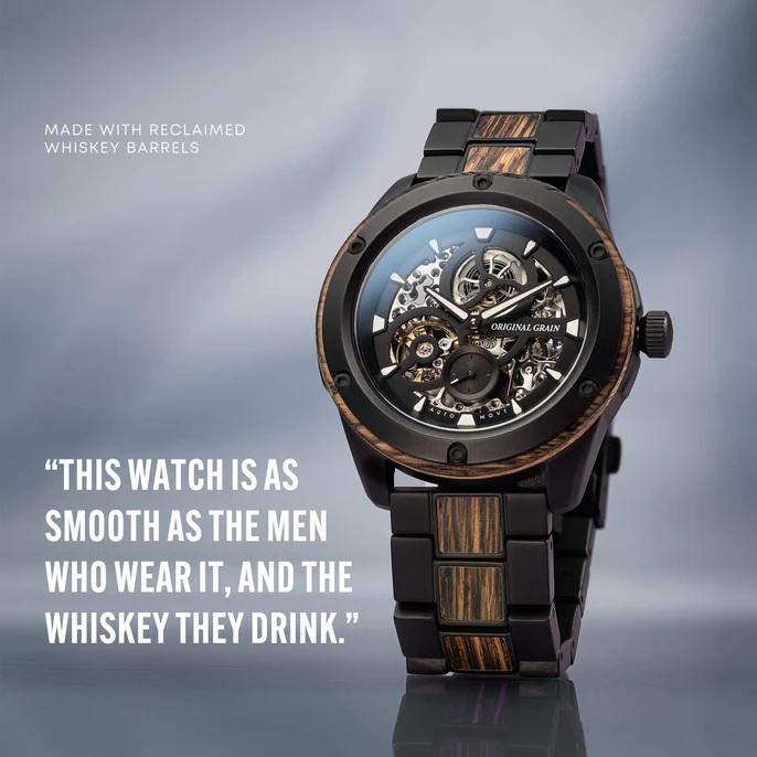ORIGINAL GRAIN Rugged Automatic 44mm - Charred Whiskey オリジナル 