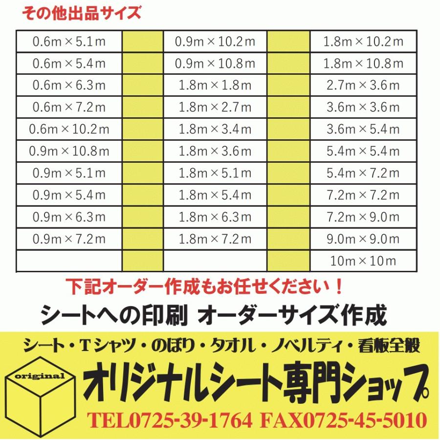 白防炎シート2類　国産　3.6ｍ×3.6ｍ　0.3ｍｍ厚　10枚　ハトメ450P変更可能　土木　建設　現場　工事　建築　養生ターポリン　足場