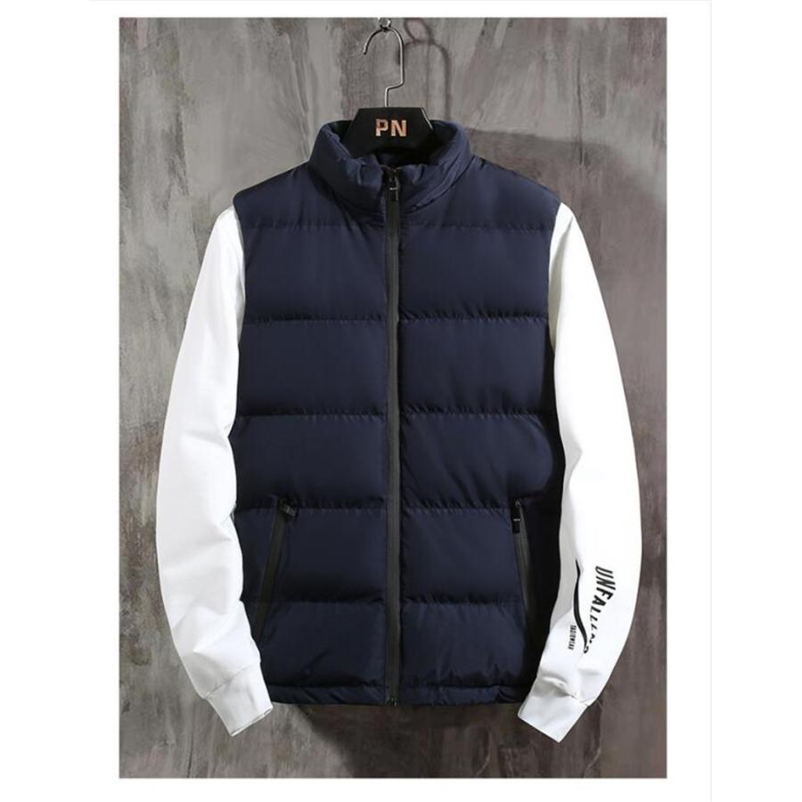 ダウンベスト中綿ベスト メンズ アウター 軽量 カジュアル アメカジ 秋 冬 冬服 防風防寒い 冬に暖かい M 5xl 冬新品 Yxx001 美淋専門店 通販 Yahoo ショッピング