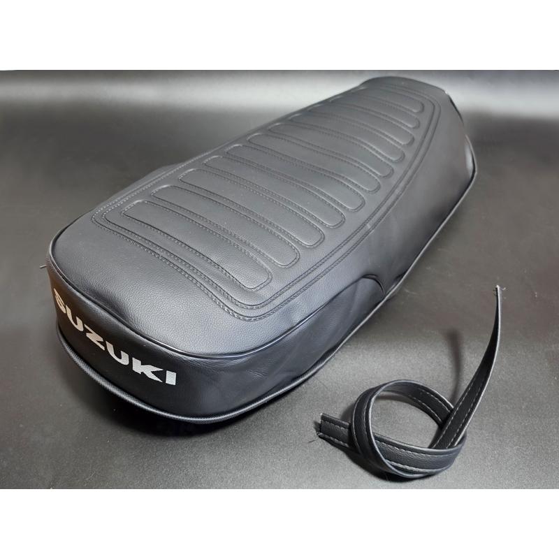 GT550 社外シート表皮&純正モール GT380 GT550 新品 社外 高品質 純正 後期 型押し柄 シート 表皮 カバー