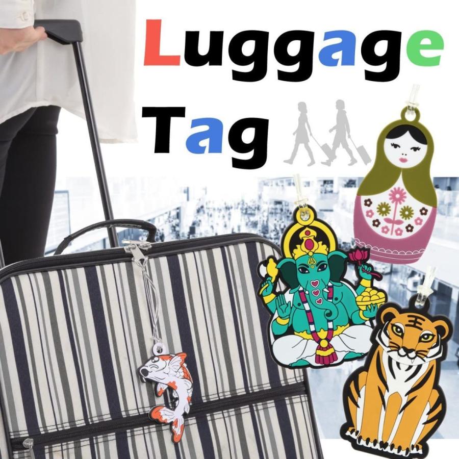 高価値セリーGADIEL バッグタグ 旅行に便利 スーツケース ネームタグ スペイン人デザイナーのおしゃれな旅行用品 バッグ 荷物用 ガネーシャ 旅行 かばん、小分けバッグ