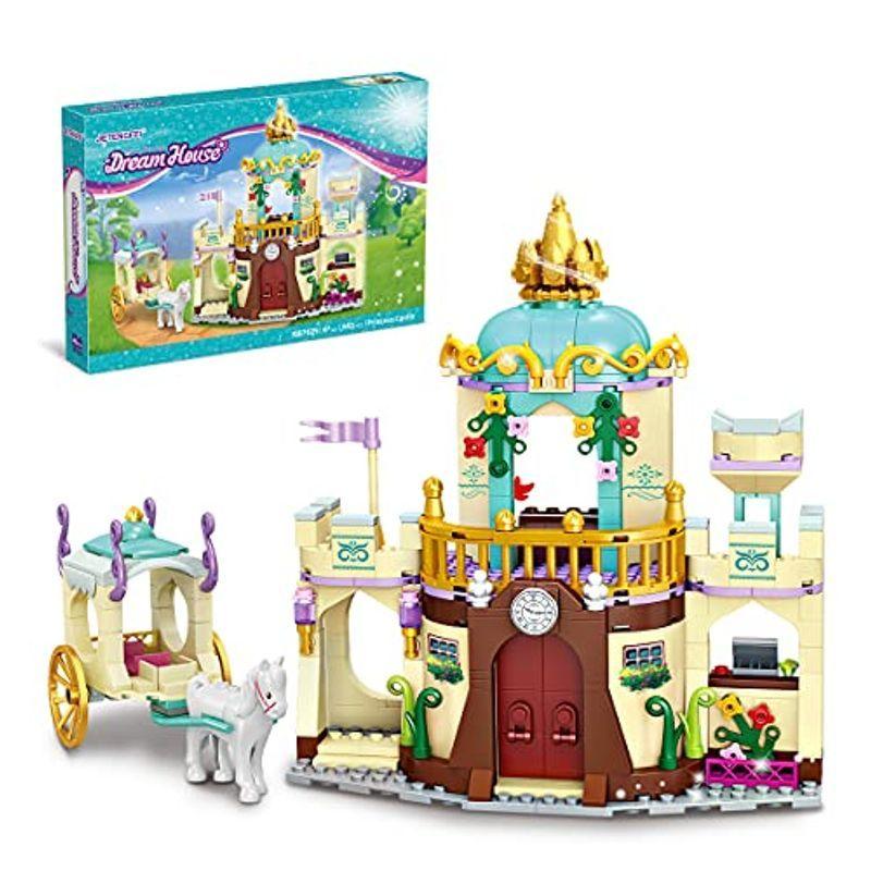 Jietengfei 女の子のためのビルディングブロックプリンセスキャッスルドリームハウス パレスブリック建設子供用プレイキット 年齢6歳以 27degnwsyx ゲーム おもちゃ Yummums Hu