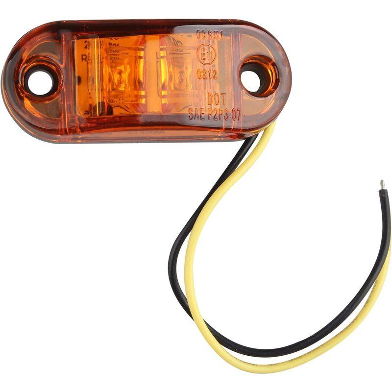 ブランド品専門のFushengda 4個 12V トレーラー適用 自動車 ウインカーランプトラック 24V LEDサイドマーカーライト ピラニア トラック トラック用品、パーツ 4個 12V 24V ピラニア 自動車 トラック トレーラー適用 LEDサイドマーカーライト ウインカーランプトラック 電球 レッド 夜間停