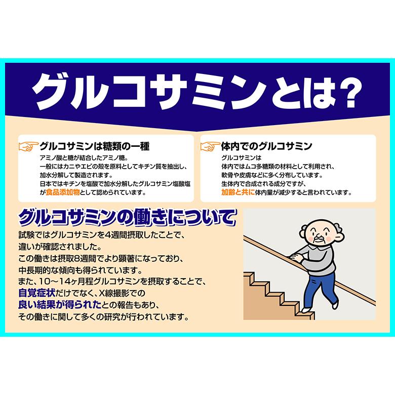 オリヒロ サプリ 1個あたり2,460円 高純度 グルコサミン 粒徳用 900粒 90日分 2個 機能性表示食品 orihiro｜orihiro-shop｜03