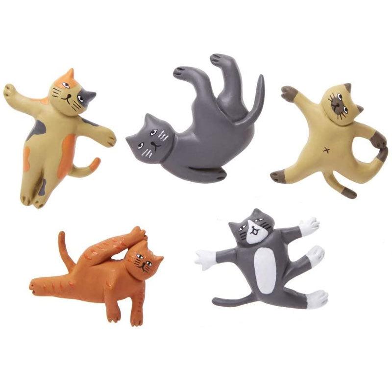 磁石 マグネット キャット ヨガ 猫 ネコ かわいい おしゃれ 文房具 ステーショナリー キッカーランド Kikkerland Cat Yoga Magnets オリジ 通販 Yahoo ショッピング