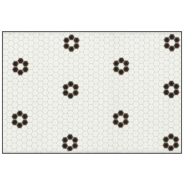 キッチンマット おしゃれ ロングマット ミネット コレットカフェ 180 45 花柄 タイル柄 ホワイ Fl 2807 オリジ 通販 Yahoo ショッピング