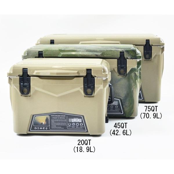 クーラーボックス 45QT 約42Ｌ 大型 プロ用 アウトドア 優れた保冷力 ICE AGE COOLER アイス エイジ クーラー 防災グッズの画像