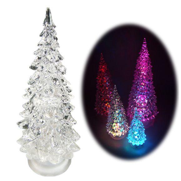 LED クリスマスツリー おしゃれ 7色にカラーチェンジ LEDツリー ツリー LEDライト Sサイズ ミニサイズ ledtrees