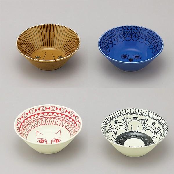 ミッケ 動物柄 ボウル Sサイズ 鉢 小鉢 日本製 和食器 磁器