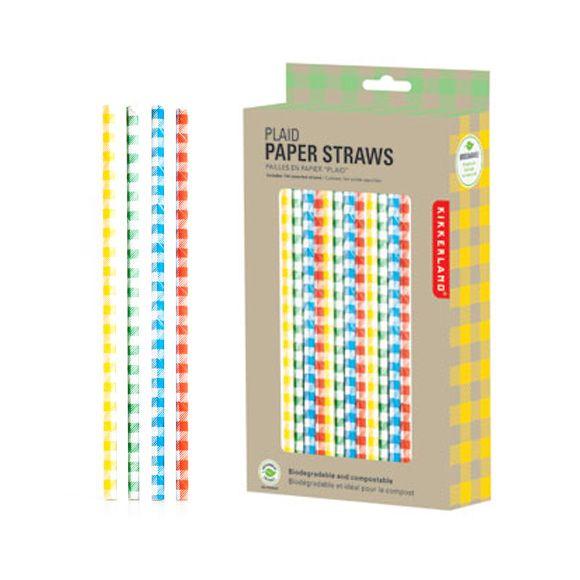 おしゃれ ストロー セット プラッドペーパーストロー チェック柄 144本入り Plaid Paper Straws オリジ 通販 Yahoo ショッピング