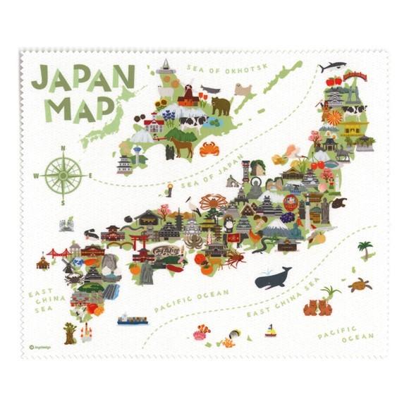 タビクロス 眼鏡拭き おしゃれ 75 Off 液晶拭き 液晶クリーナー 日本土産 便利グッズ スマホクリーナー 日本地図 人気