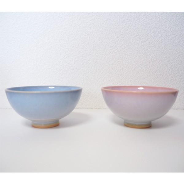 夫婦茶碗 お茶碗 ペアセット 萩焼 陶器 つぼみ 飯碗 日本製 ギフト