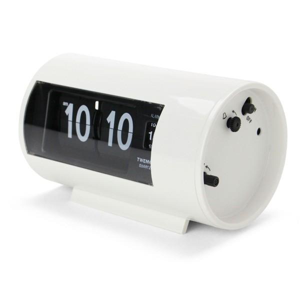TWEMCO AP-28 ホワイト 目覚まし時計 Twemco Alarm Clock AP-28 フリップ時計 アナログ レトロ : イエノLabo