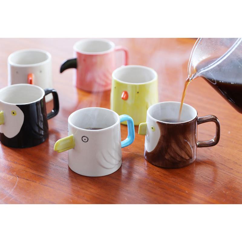 鳥デザインのマグカップと皿セット magnet マグカップ 鳥 かわいい 小さめ 子供 鳥のマグカップ 動物