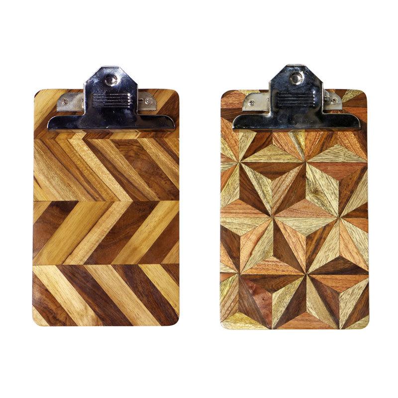 クリップボード A5 サイズ 木製 カフェ メニューボード メニュー表 ウッデン クリップボード ボード 文具 ステーショナリー