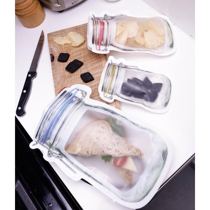 まるで本物のボトルジャー。のようなジッパーバッグ！