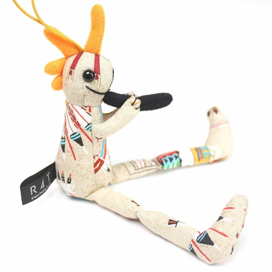 ココペリ　ココペリ人形  R4T社製 正規品 サンフェイス　ベージュ アメリカ インディアン ストラップ  キーホルダー Sサイズ