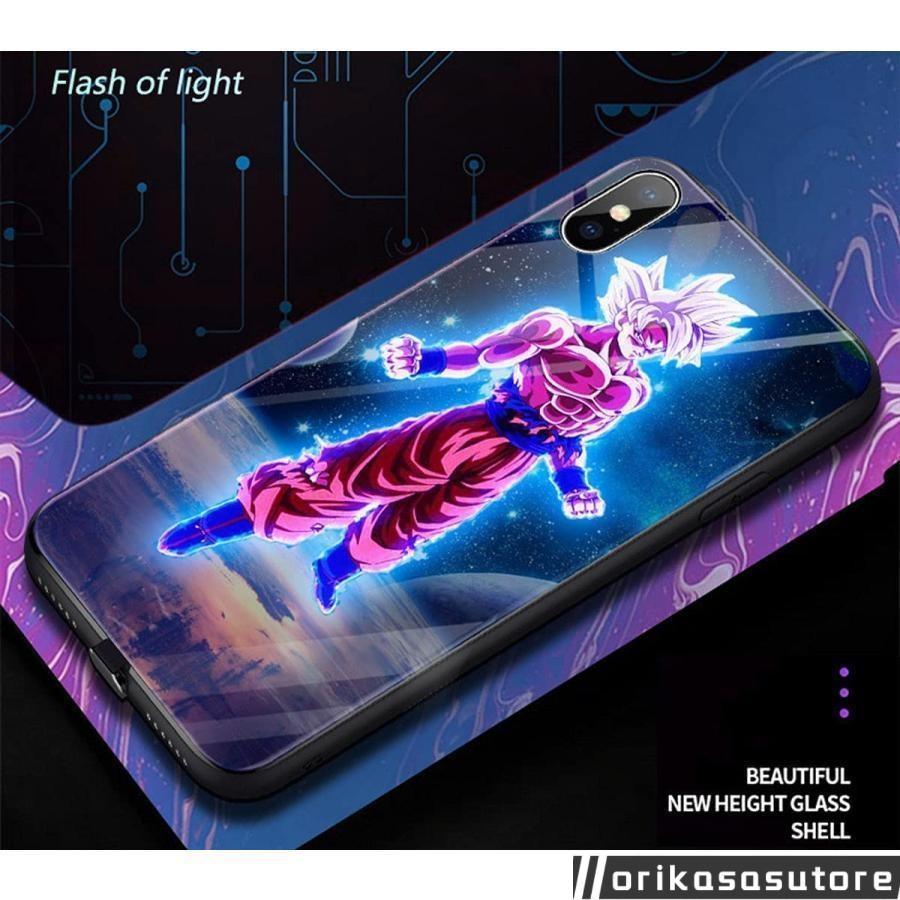 発光ケース ドラゴンボール スマホケース 携帯ケース ベジータ かめはめ波 身勝手の極意 LEDが光るケース 感応発光 夜光ケース 携帯電話ケース 携帯カバー｜orikasasutore｜14