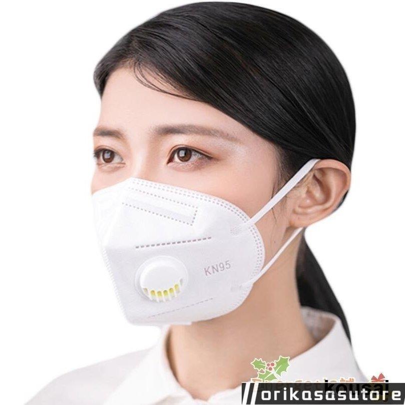 マスク N95 呼吸弁付き KN95 5層構造 50枚 立体 マスク 大人用 3D 防塵マスク PM2.5対応 花粉対策 有害ウィルスカット率95％以上 n95 mask｜orikasasutore｜19