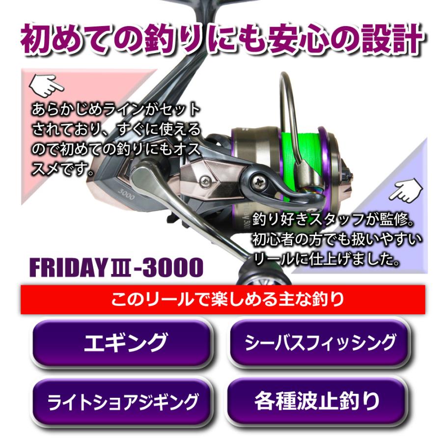 エギング セット Friday エギング ロッド ＆ ライン付きリール セット (egingset